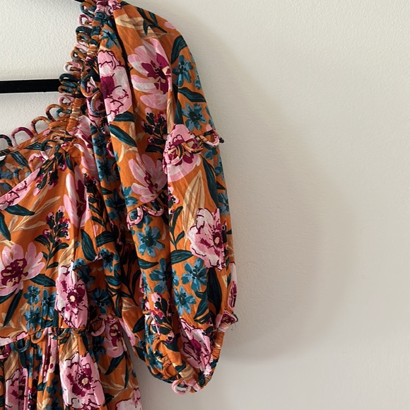 TopShop Mini Floral Dress - Picture 7 of 11